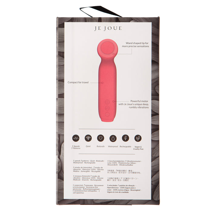 Je Joue Vita Rechargeable Silicone Wand Tip Bullet Vibrator Watermelon Pink