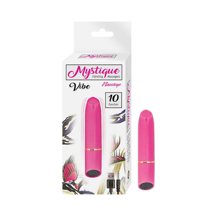 Nasstoys Mystique Rechargeable Silicone Bullet Vibrator Pink