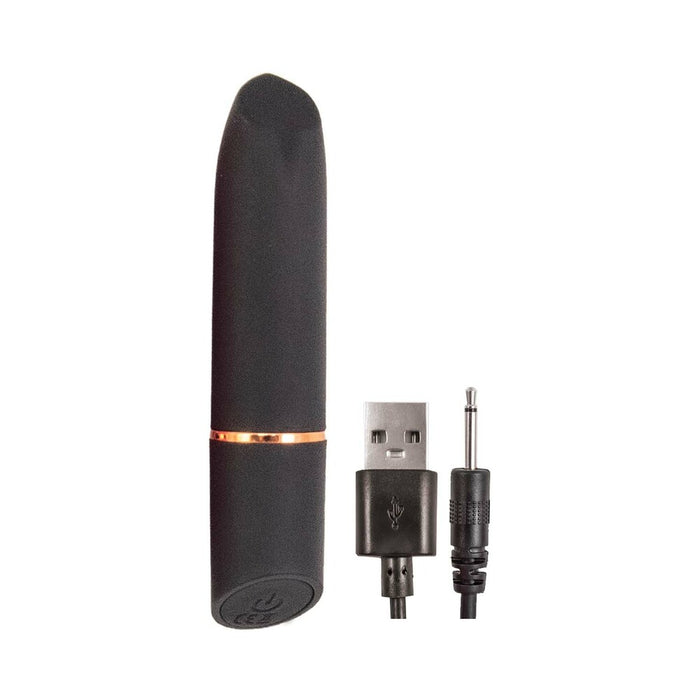 Nasstoys Mystique Rechargeable Silicone Bullet Vibrator Black