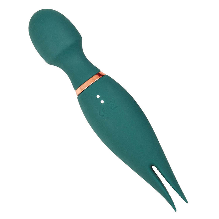 Nasstoys Mystique Magic Vibe Rechargeable Dual Ended Silicone Wand Vibrator Green