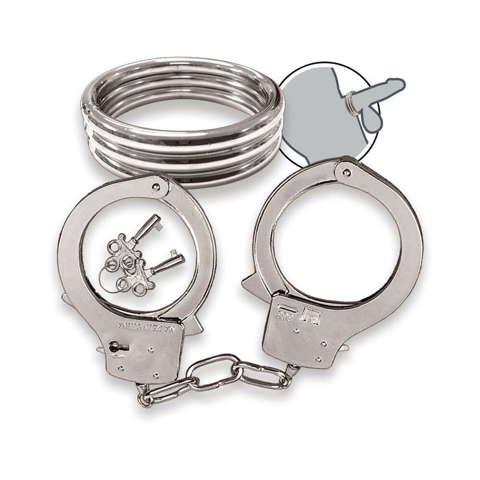 Nasstoys Dominant Submissive Collection Cockring & Handcuffs Set