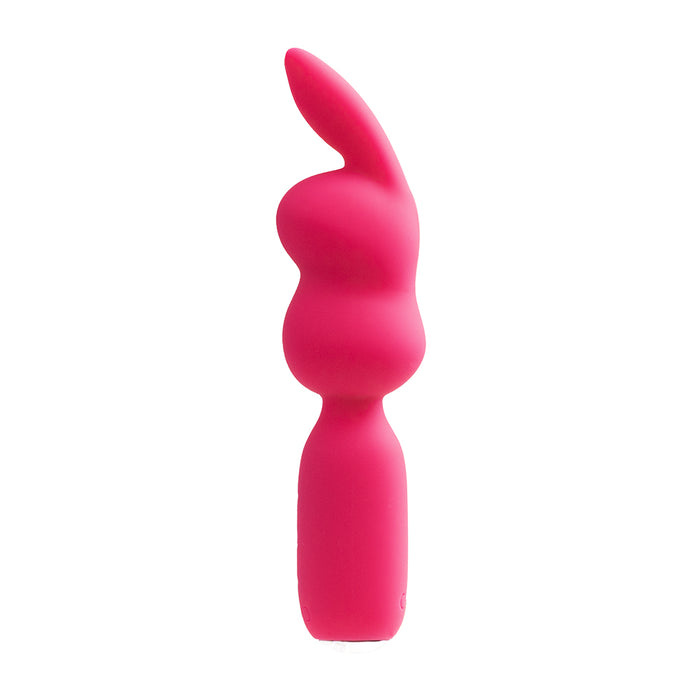VeDO Hopper Bunny Rechargeable Silicone Mini Wand Vibrator Pink
