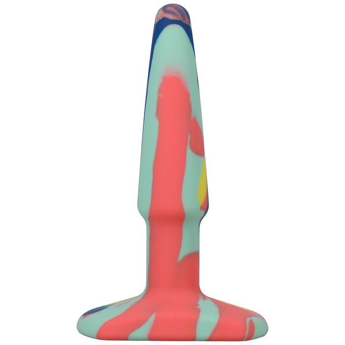 A-Play Groovy 4 in. Silicone Anal Plug Sunrise