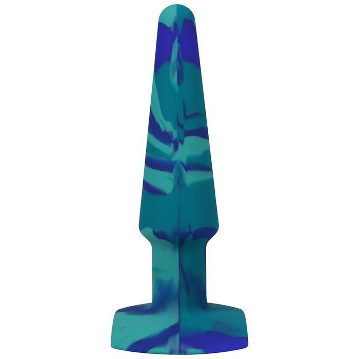 A-Play Groovy 5 in. Silicone Anal Plug Ocean