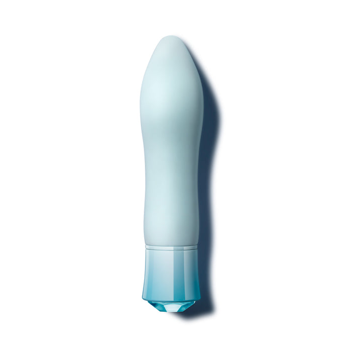 Oh My Gem Ardor Rechargeable Warming Silicone Tapered Vibrator Aquamarine