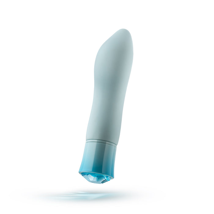 Oh My Gem Ardor Rechargeable Warming Silicone Tapered Vibrator Aquamarine