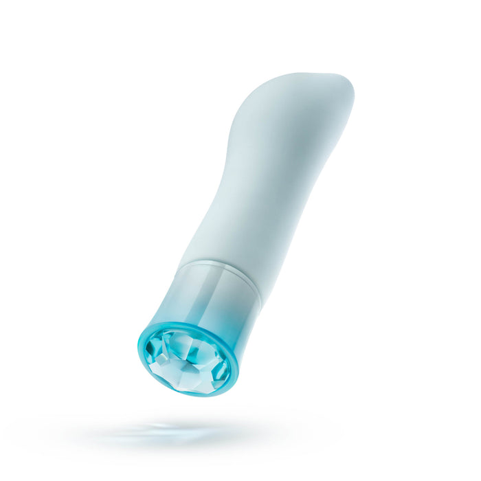 Oh My Gem Ardor Rechargeable Warming Silicone Tapered Vibrator Aquamarine