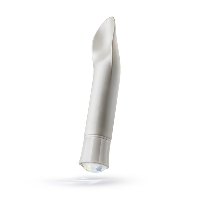Oh My Gem Bold Rechargeable Warming Silicone Scooped Tongue Vibrator Diamond