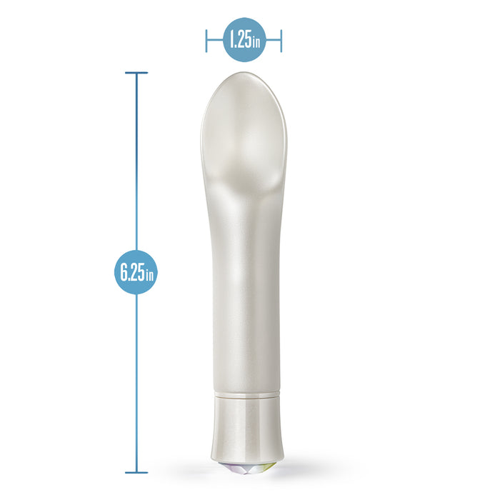 Blush Oh My Gem Bold Rechargeable Warming Silicone Scooped Tongue Vibrator Diamond