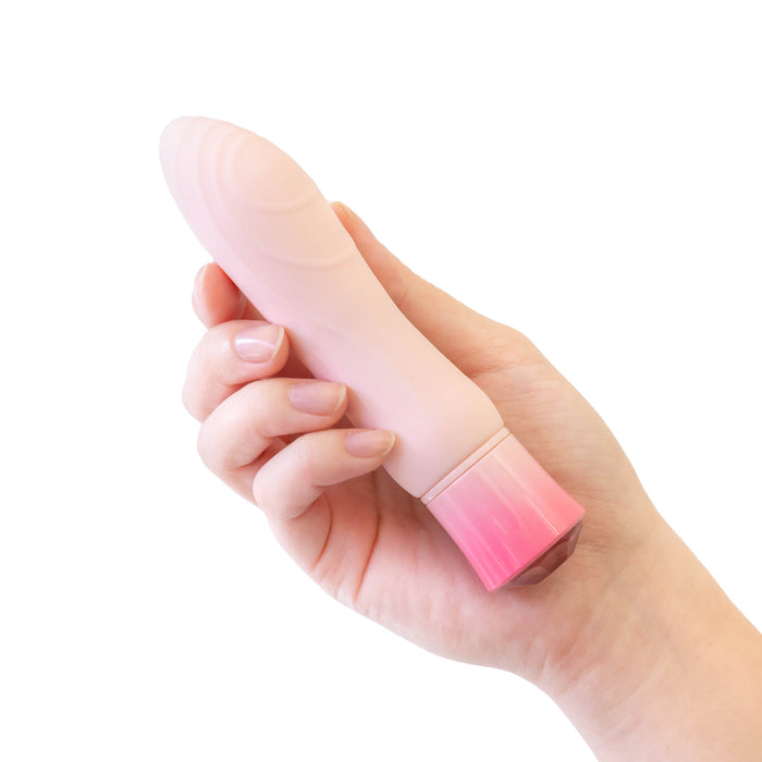 Blush Oh My Gem Elegant Rechargeable Warming Textured Silicone G-Spot Vibrator Morganite
