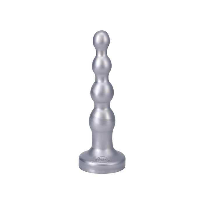 Tantus Ripple Large 8 in. Anal Beads Dildo Medium-Firm Silver