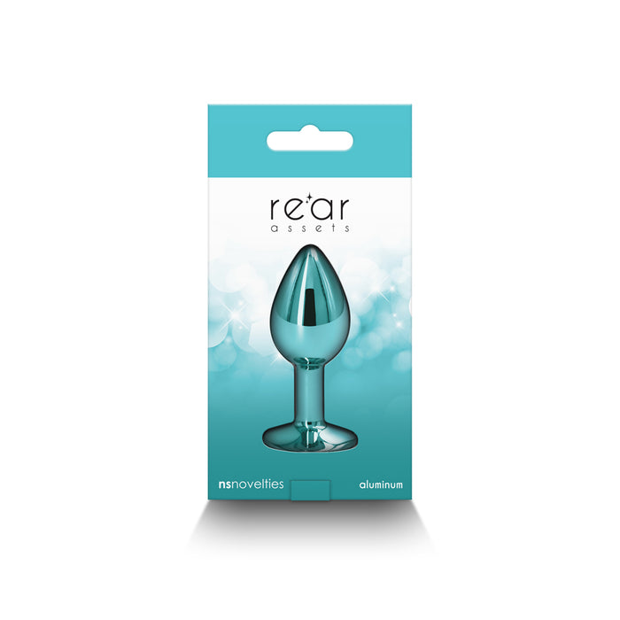 Rear Assets Metal Anal Plug Small Teal