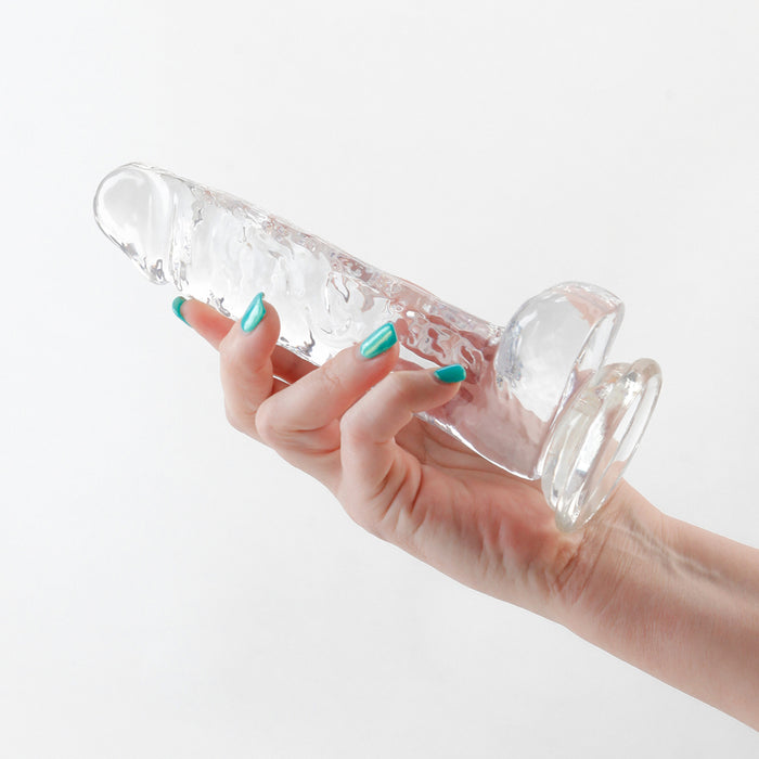 Fantasia Ballsy 6.5 in. Jelly Dildo Clear