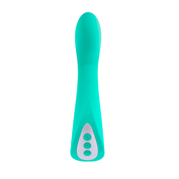 Evolved Come With Me Rechargeable 'Come Hither' Silicone Vibrator Green