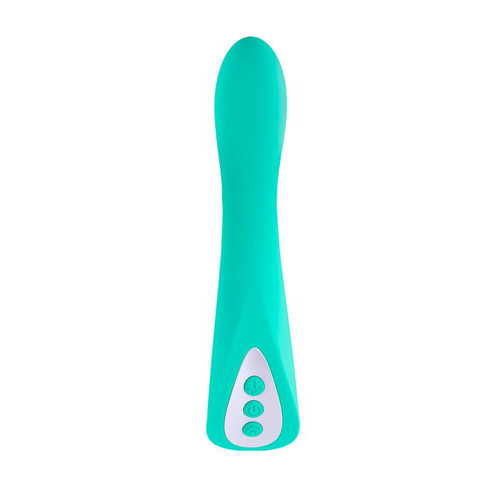 Evolved Come With Me Rechargeable 'Come Hither' Silicone Vibrator Green