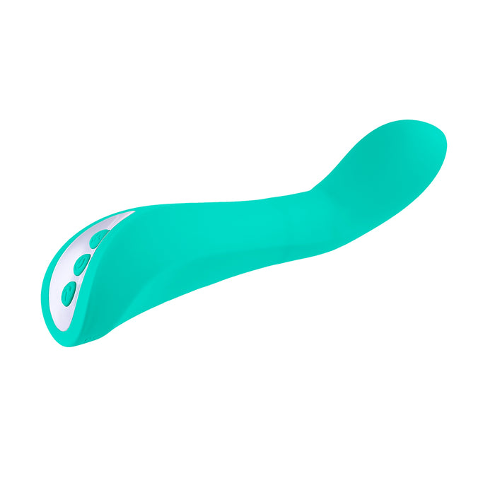 Evolved Come With Me Rechargeable 'Come Hither' Silicone Vibrator Green