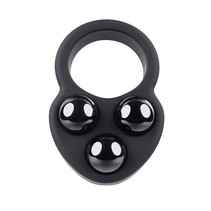 Gender X Workout Ring Weighted Silicone Training Cockring Black