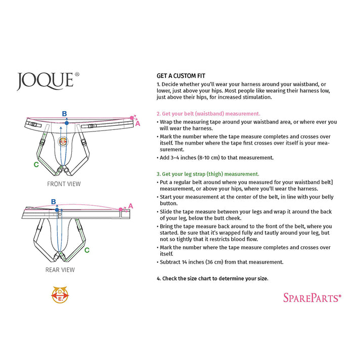 SpareParts Joque Double Strap Harness Pink Size A