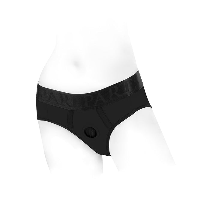 SpareParts Tomboi Nylon Briefs Harness Black Size 5XL