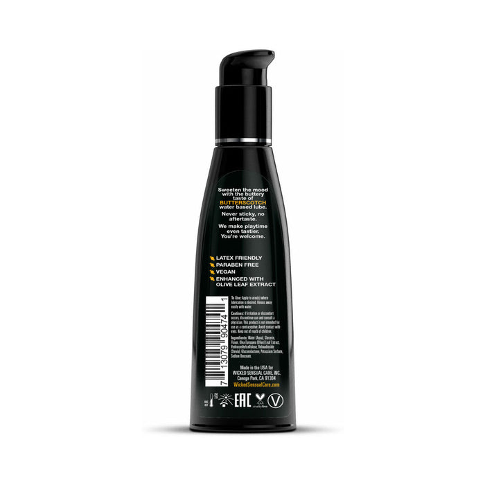 Wicked Aqua Butterscotch Water-Based Lubricant 4 oz.