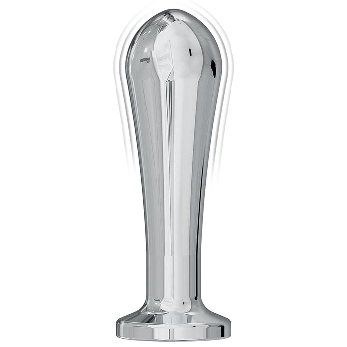 Nasstoys Ass-Sation Remote Vibrating Metal Anal Bulb Silver