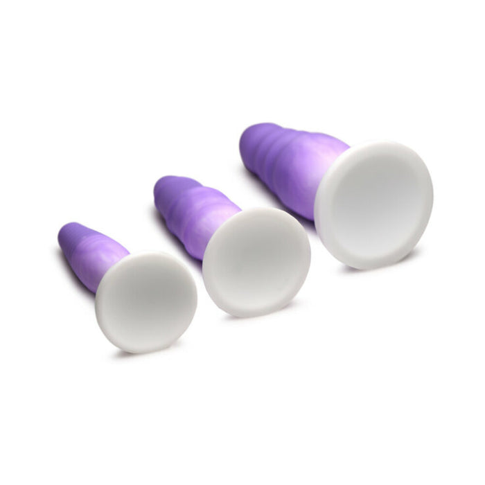 Simply Sweet Silicone Butt Plug Set Purple