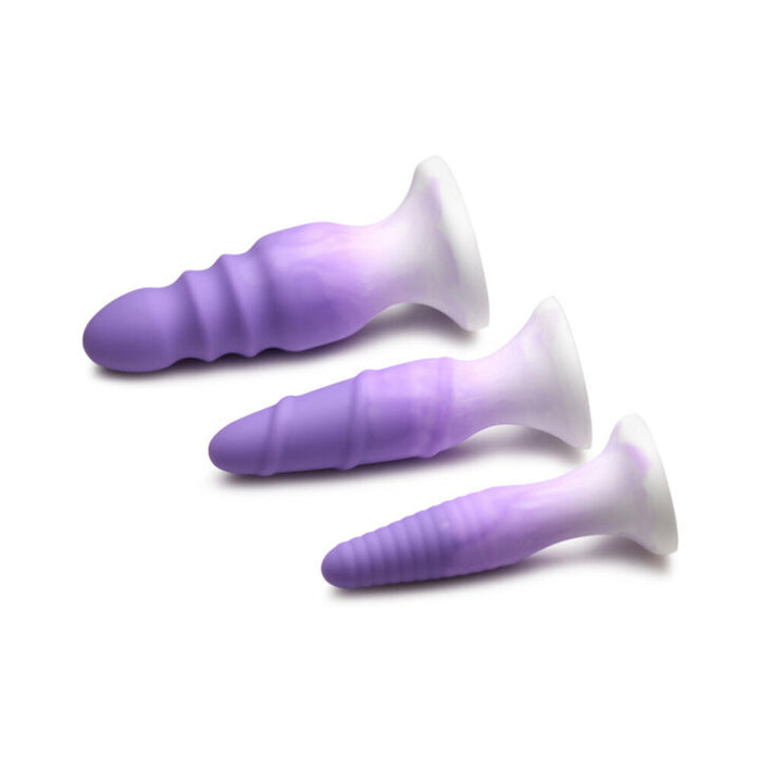 Simply Sweet Silicone Butt Plug Set Purple