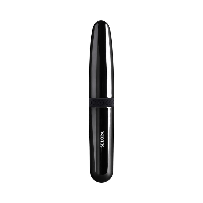 Selopa Buzz Buddy Rechargeable Vibe Silicone Black Chrome