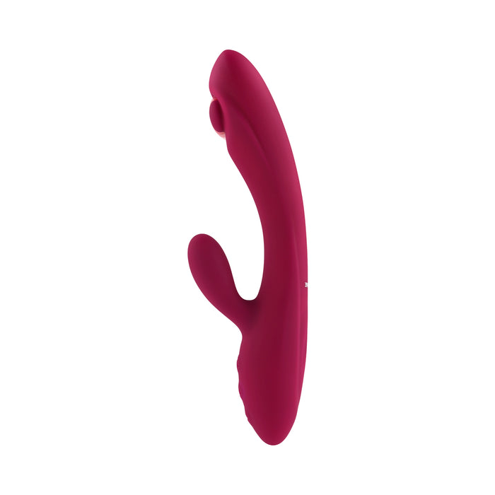 Evolved Jammin G Rechargeable Tapping Dual Stim Vibe Silicone Pink