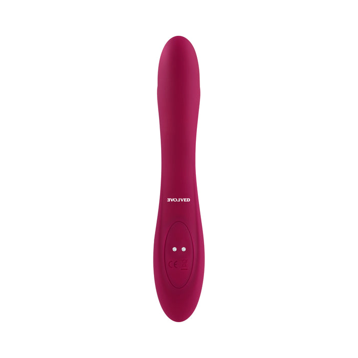 Evolved Jammin G Rechargeable Tapping Dual Stim Vibe Silicone Pink