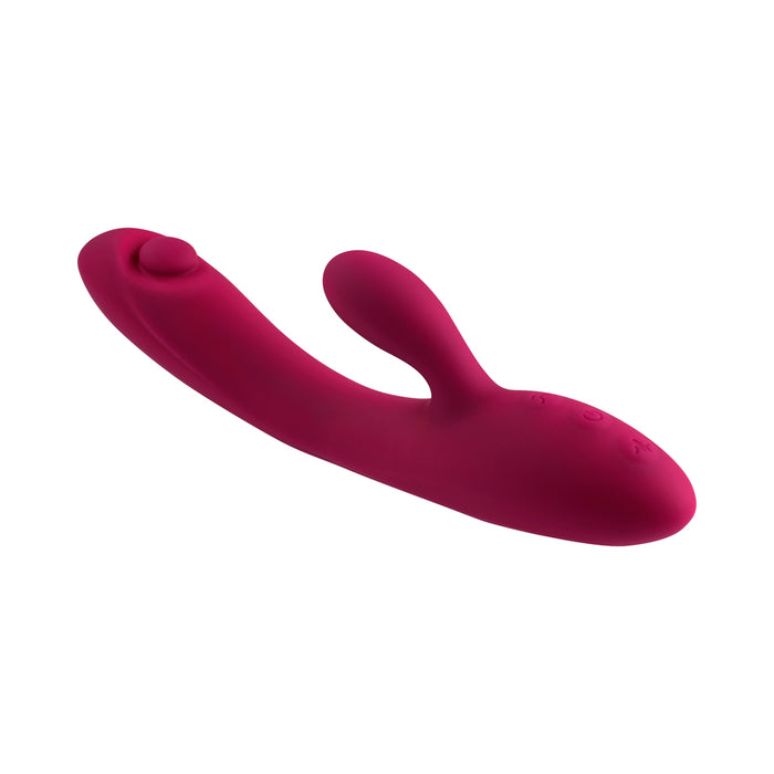 Evolved Jammin G Rechargeable Tapping Dual Stim Vibe Silicone Pink