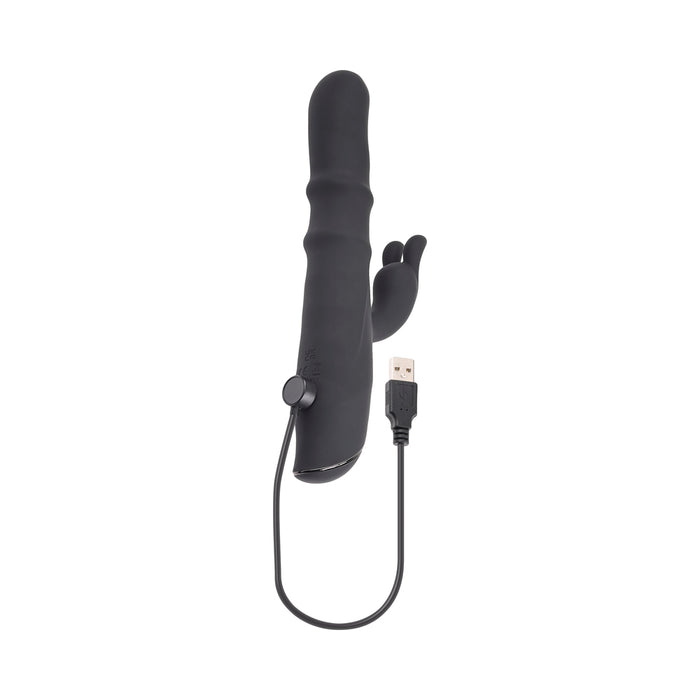 Evolved Ringmaster Rechargeable Dual Stim Vibe Silicone Black