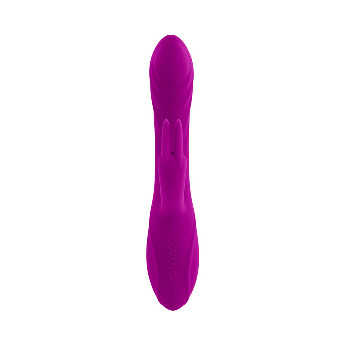 Evolved Fourgasm Rechargeable Triple Stim Vibe with Suction Silicone Purple