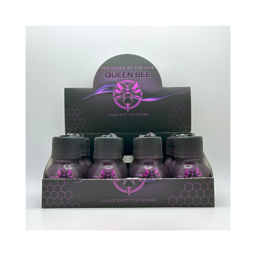 Queen Bee Female Enhancer Liquid Shots 12 Bottles Per Display — Nalpac