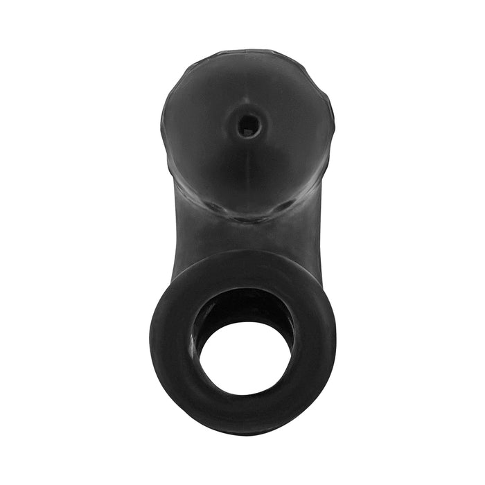 OxBalls Airlock Air-Lite Vented Chastity Black Ice