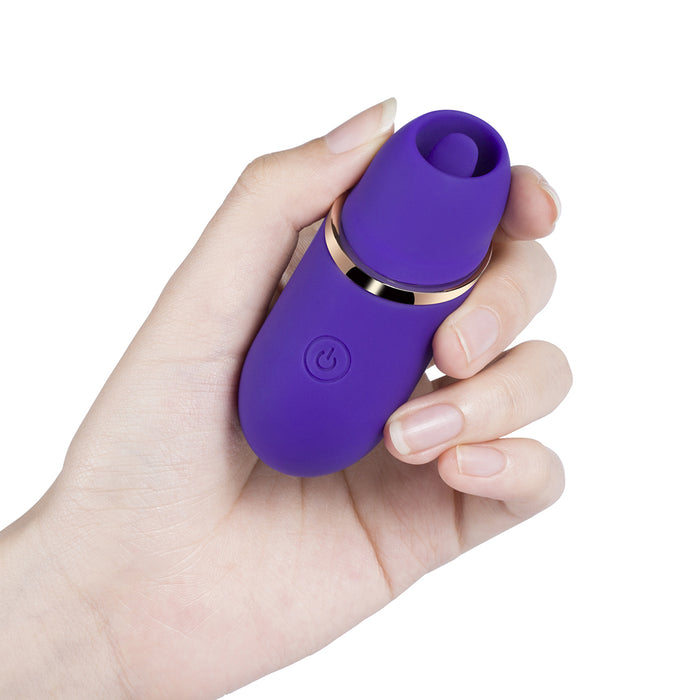 Honey Play Box Abby Mini Clit Tongue Licking Vibrator Purple