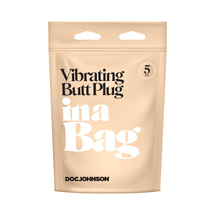 In A Bag Vibrating Butt Plug 5 in. Black