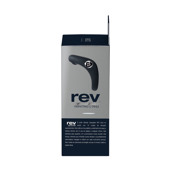VeDO Rev Rechargeable Vibrating C-Ring Black