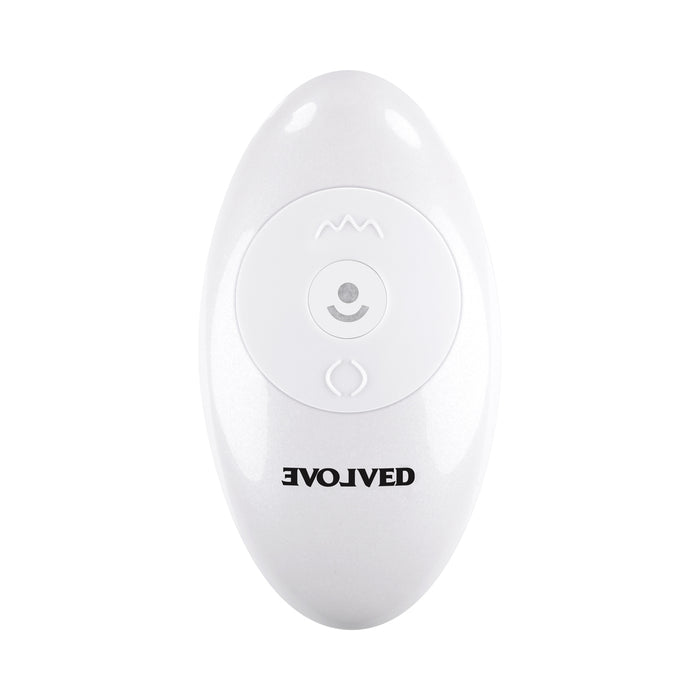 Evolved In Thrust We Trust Rechargeable Silicone Thrusting Vibrating Dildo with Remote Light