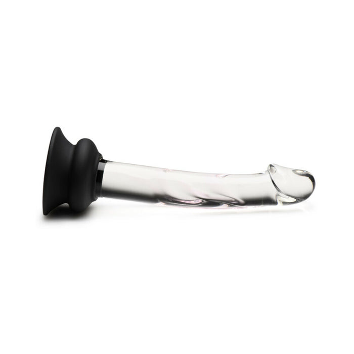 Pleasure Crystals 7 in. Glass Dildo with Silicone Base