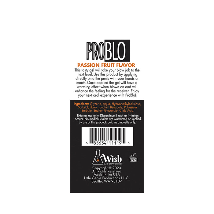Pro Blo Passion Fruit 1.5 oz.