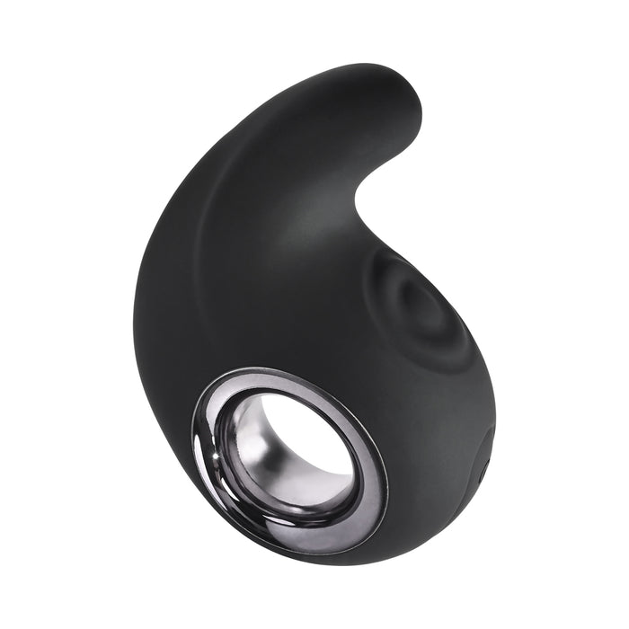 Playboy Ring My Bell Rechargeable Silicone Tapping Vibrator Black