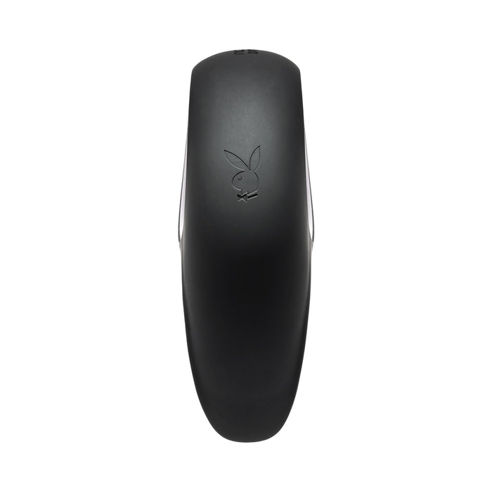 Playboy Ring My Bell Rechargeable Silicone Tapping Vibrator Black