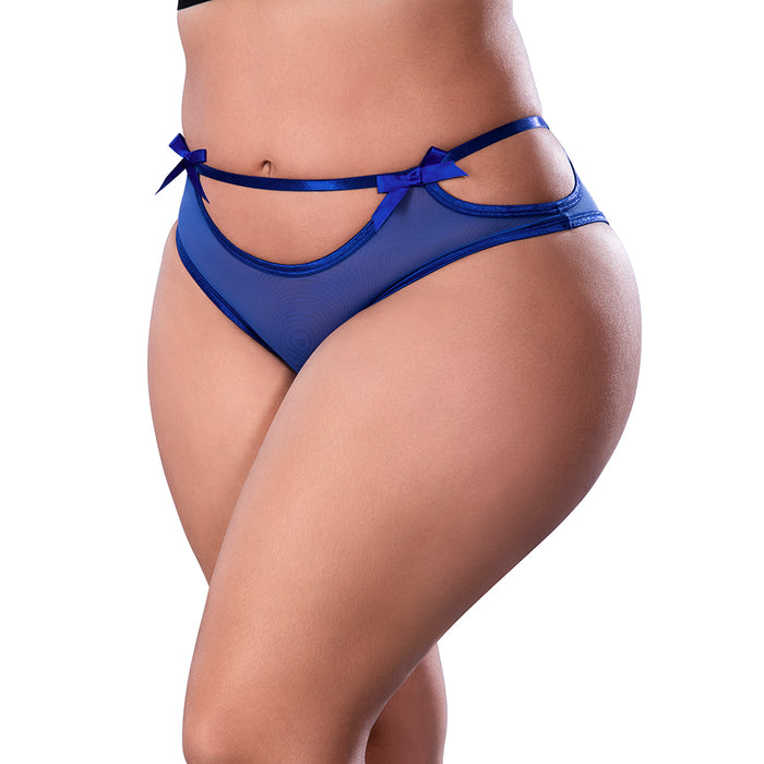Magic Silk Holidaze Cheeky Boy Short Cobalt Queen Size