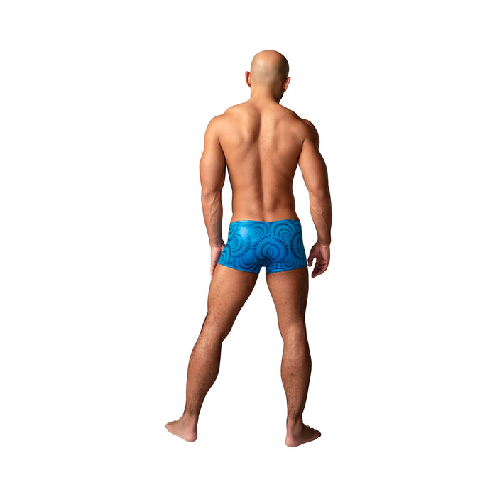 Male Power KaleiDickscope Mini Short Sky Blue L