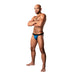 Male Power KaleiDickscope Strappy Ring Jock Sky Blue L/XL