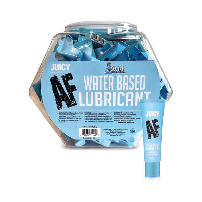 Juicy AF Water-Based Lubricant 10ml 65-Piece Fishbowl
