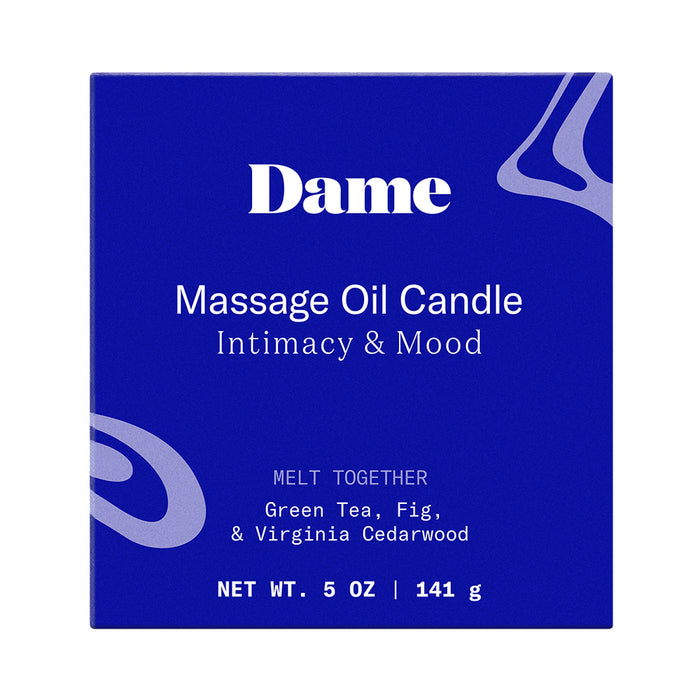 Dame Massage Oil Candle Melt Together